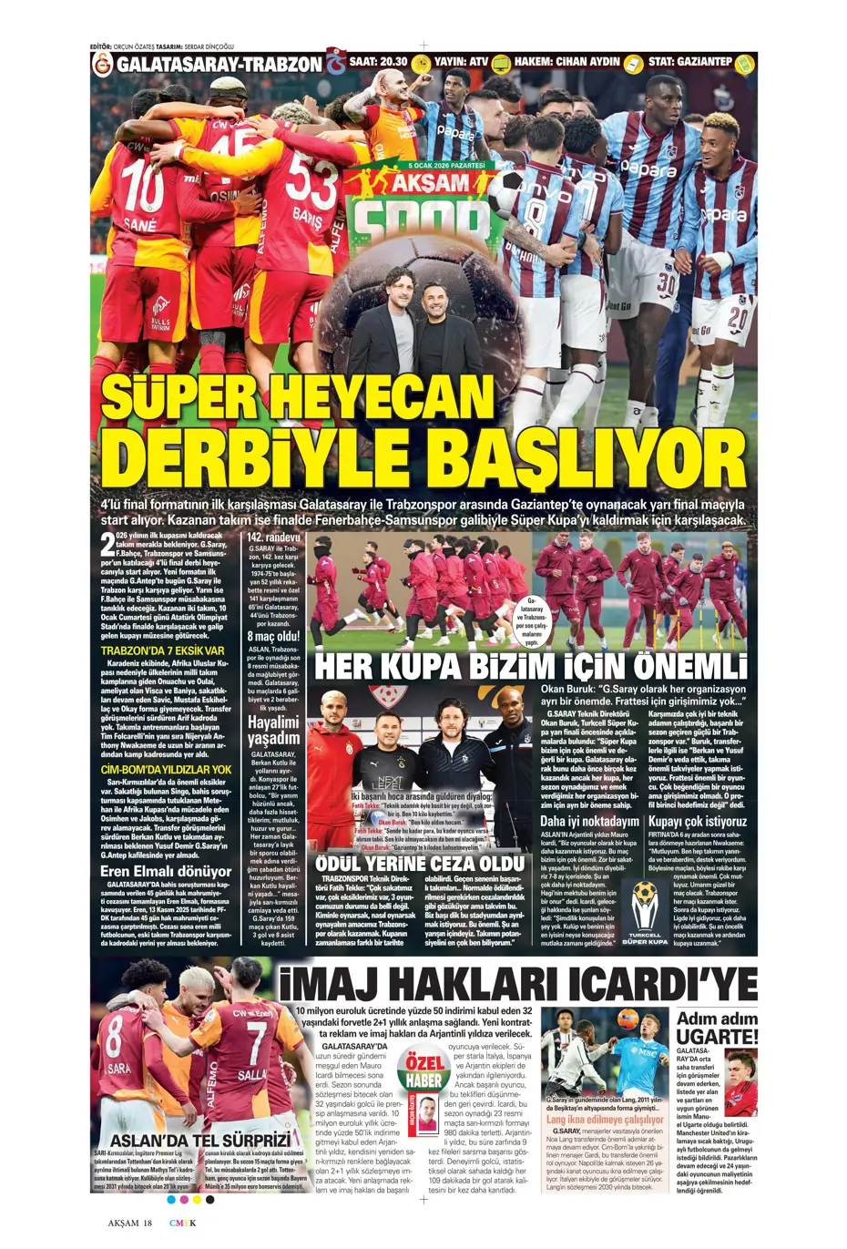 "Fenerbahçe'ye yeni yılın ilk piyangosu Sofyan Amrabat'tan" | Sporun manşetleri - 27