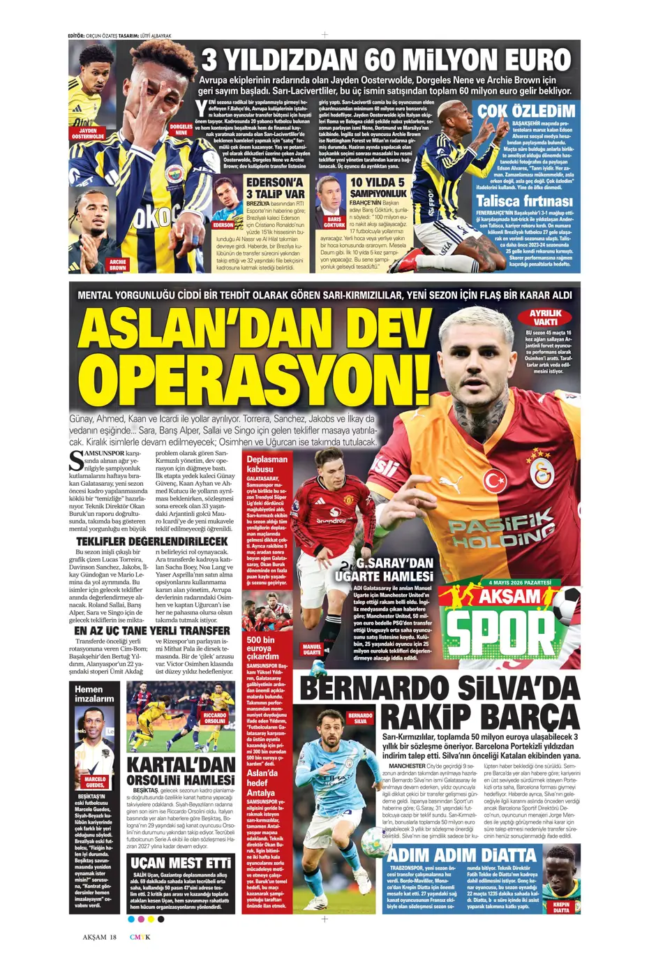 Galatasaray'da dev operasyon: Icardi'yle birlikte 7 isme güle güle | Sporun manşetleri - 28 Galatasaray'da dev operasyon: Icardi'yle birlikte 7 isme güle güle | Sporun manşetleri - 28