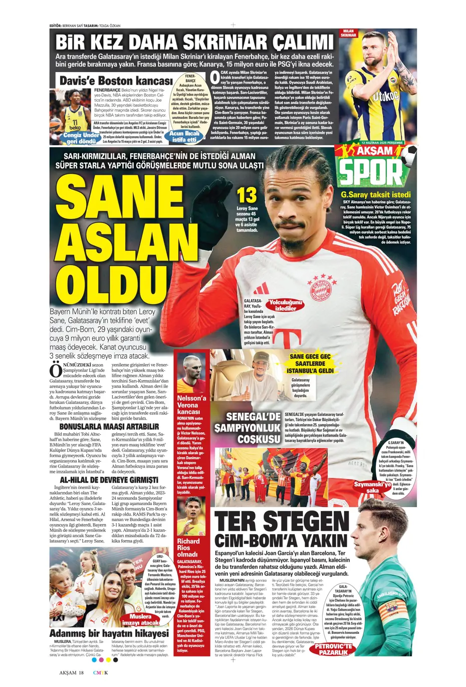 "Osimhen'in yerine En-Nesyri" | Sporun manşetleri - 33