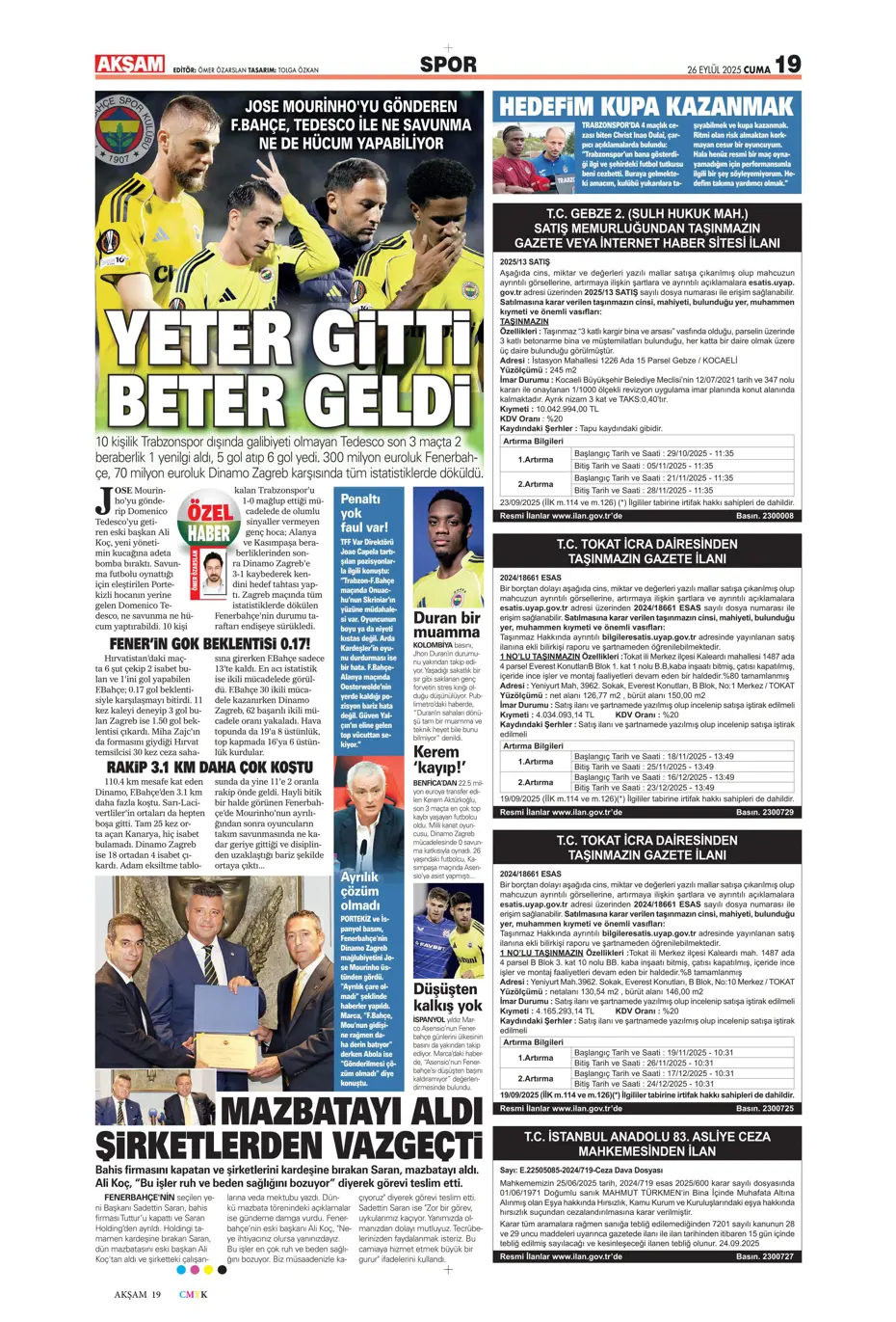 "Volkan Demirel'den Fenerbahçe'ye cevap" | Sporun manşetleri - 33