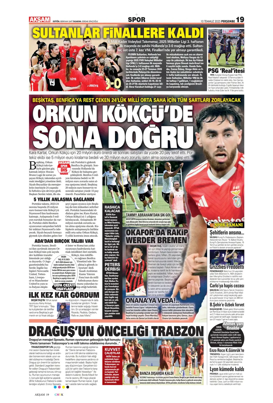 "Fenerbahçe'den Kerem Aktürkoğlu bombası" | Sporun manşetleri - 29