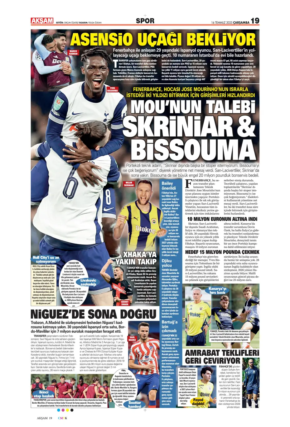 "Sofyan Amrabat'tan şok eden tavır" | Sporun manşetleri - 31
