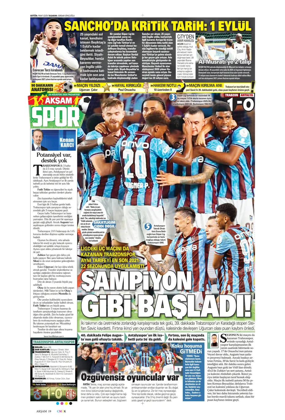 "Fenerbahçe'de Youri Tielemans tamam" | Sporun manşetleri - 37