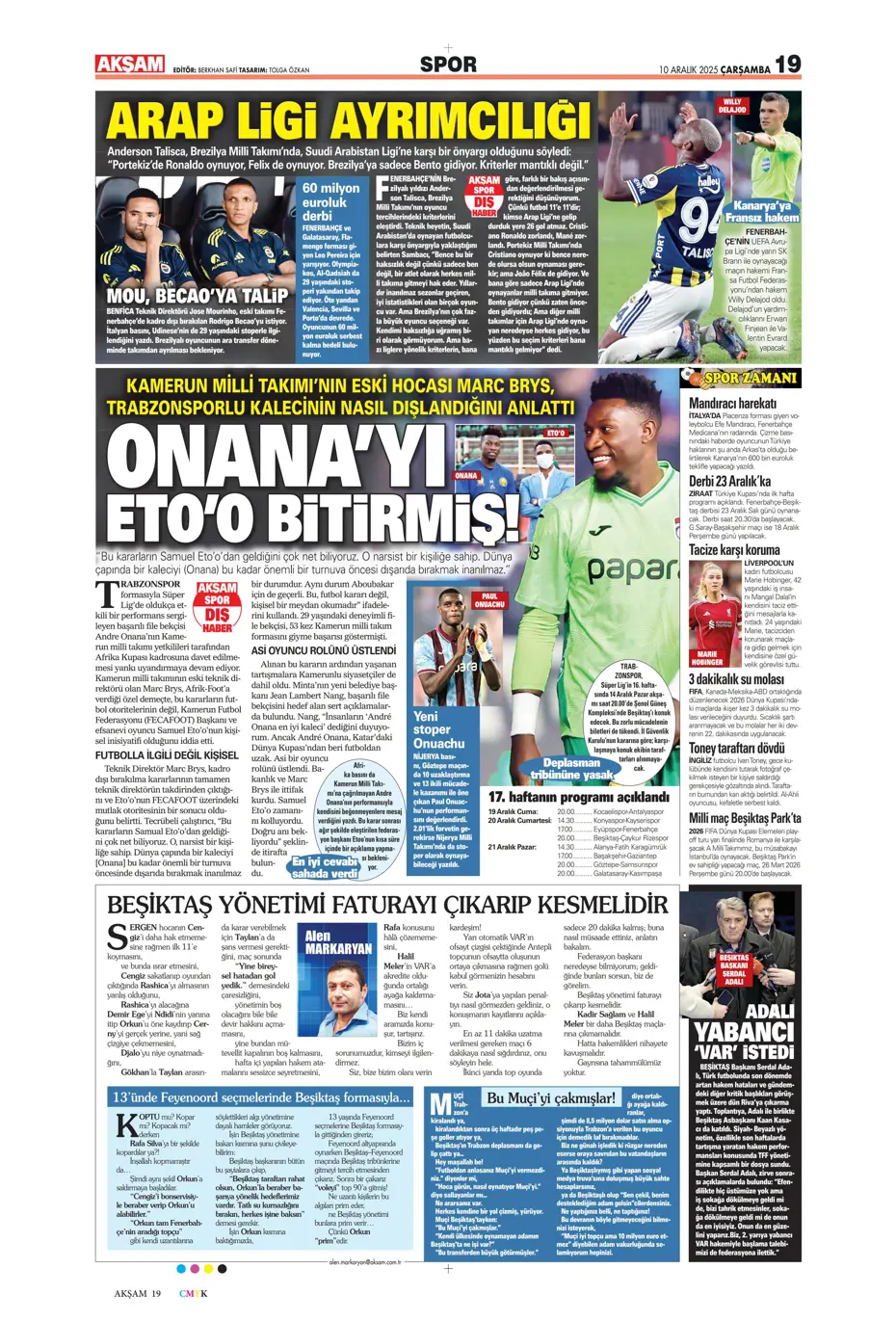 "Galatasaray 10 saniyede yıkıldı" | Sporun manşetleri - 27