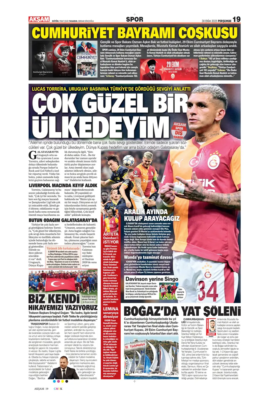 "Talisca teklife "Evet" dedi" | Sporun manşetleri - 32
