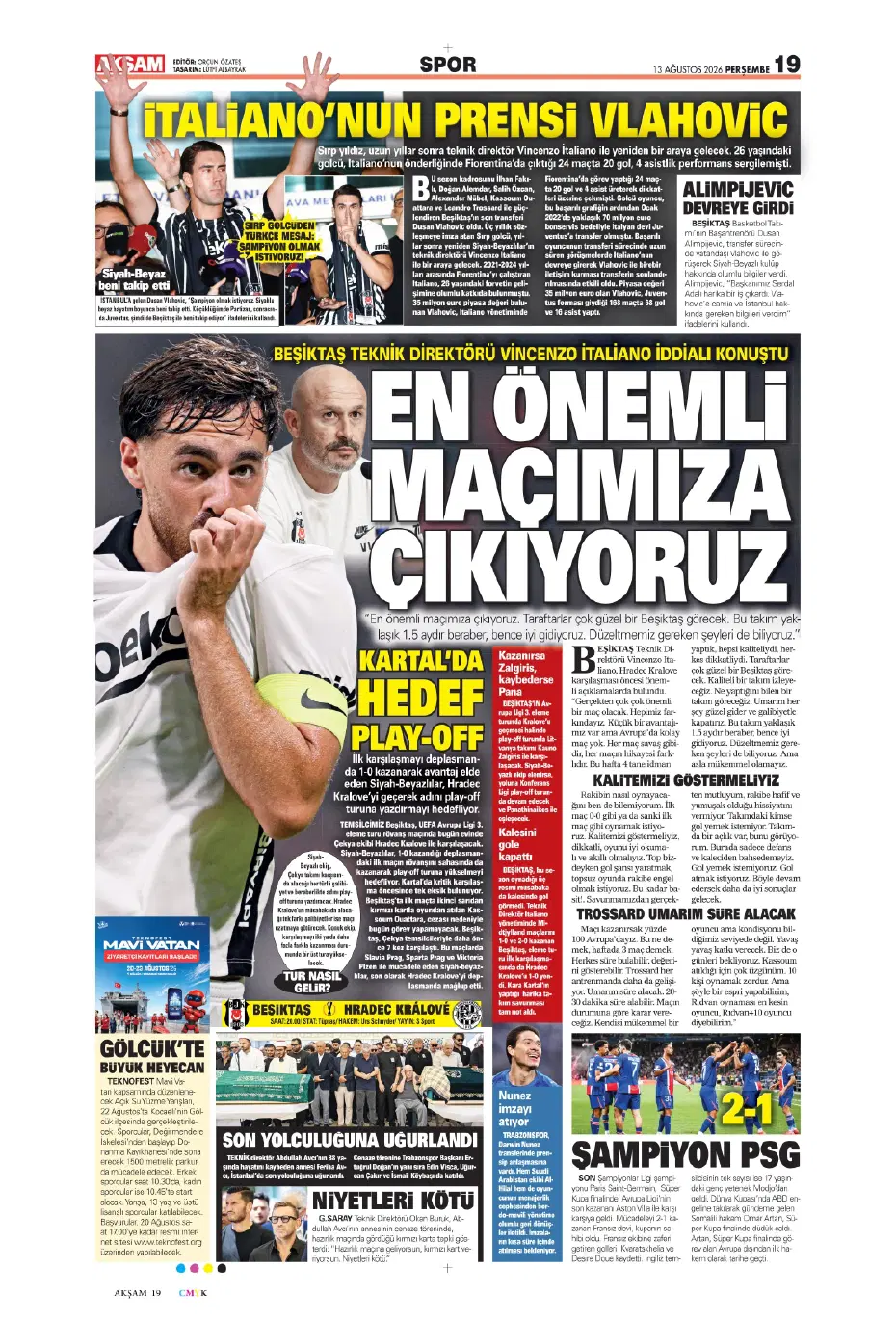 Yüksel Yıldırım, Fenerbahçe'den flaş bir transfer yapıyor | Sporun manşetleri - 19 Yüksel Yıldırım, Fenerbahçe'den flaş bir transfer yapıyor | Sporun manşetleri - 19