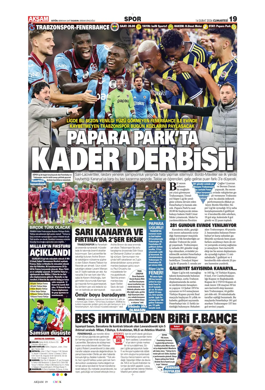 "Tedesco'dan Kerem Aktürkoğlu ve Musaba için flaş karar" | Sporun manşetleri - 28 "Tedesco'dan Kerem Aktürkoğlu ve Musaba için flaş karar" | Sporun manşetleri - 28