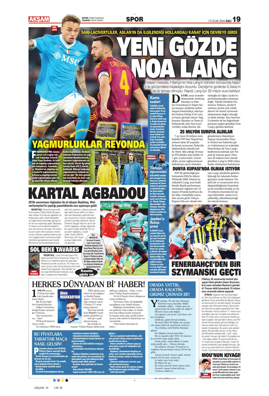 "Elveda! Fenerbahçe'de 20 milyon euroluk ayrılık" | Sporun manşetleri - 30