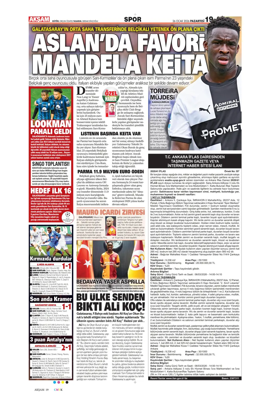 "Galatasaray'dan Icardi için bomba karar çıktı" | Sporun manşetleri - 18