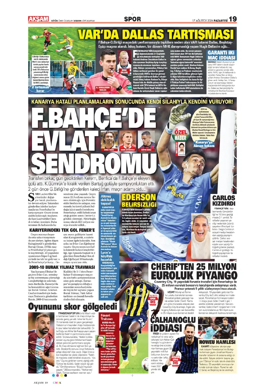 Fenerbahçe'de 2. kaptan Hakan Çalhanoğlu | Sporun manşetleri - 23 Fenerbahçe'de 2. kaptan Hakan Çalhanoğlu | Sporun manşetleri - 23