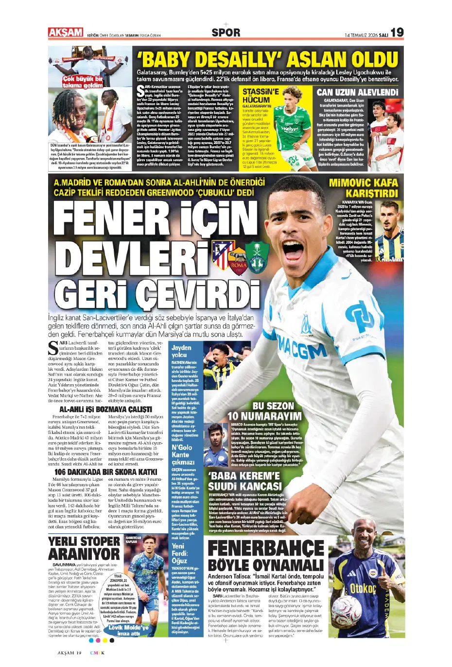 Galatasaray'ın sıradaki bombası Phil Foden | Sporun manşetleri - 21