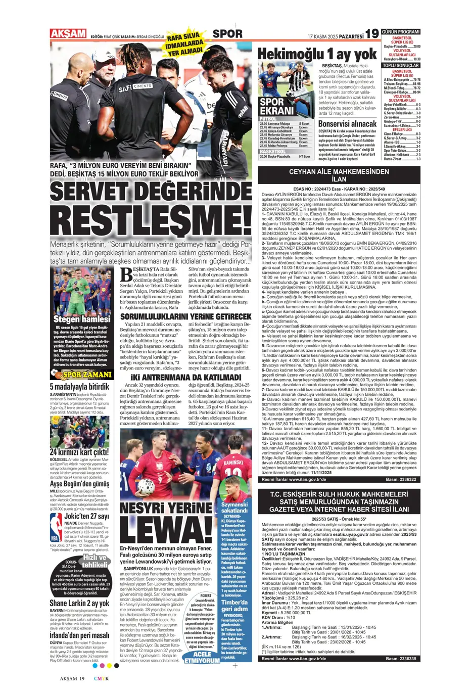 "Tedesco ilk bileti kesti: "Kendine takım bul" | Sporun manşetleri - 34 "Tedesco ilk bileti kesti: "Kendine takım bul" | Sporun manşetleri - 34