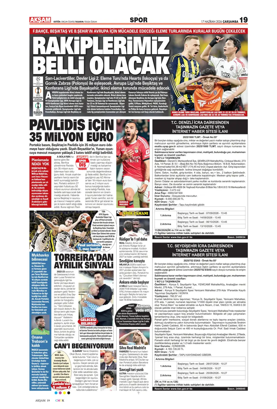 Fenerbahçe'de Oosterwolde dışında 3 ayrılık daha | Sporun manşetleri - 19