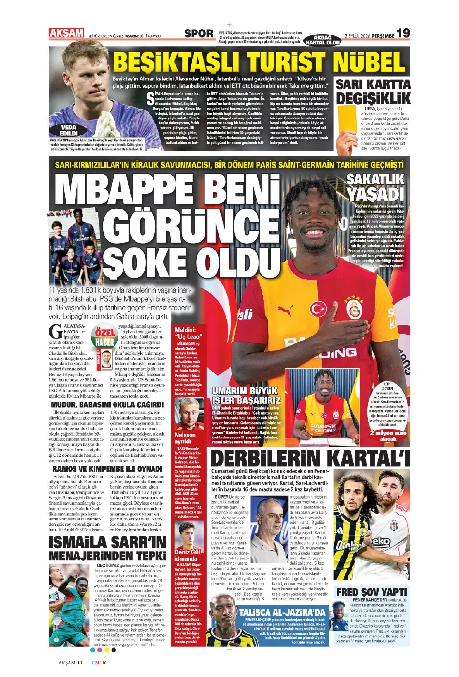 Can Uzun derken 2 isim daha! Fenerbahçe'den son gün bombaları | Sporun manşetleri - 9 Can Uzun derken 2 isim daha! Fenerbahçe'den son gün bombaları | Sporun manşetleri - 9