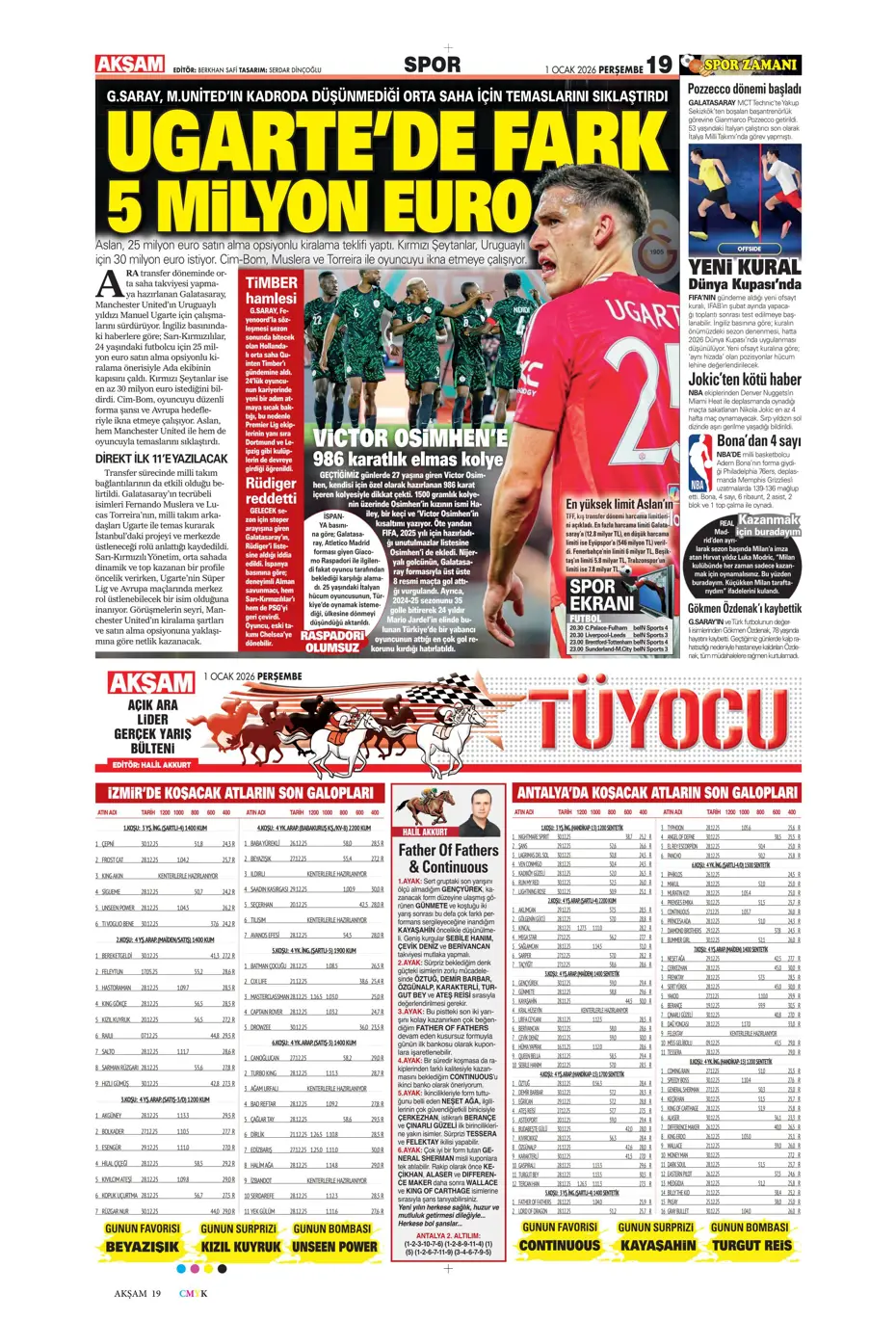 "Tedesco'dan transferde 3 isme olumlu rapor" | Sporun manşetleri - 30