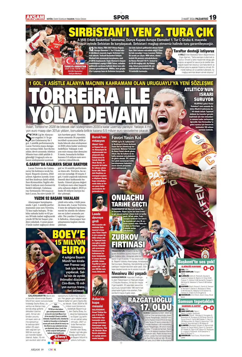 "Galatasaray'dan daha şimdiden Sacha Boey'la ilgili karar çıktı" | Sporun manşetleri - 32