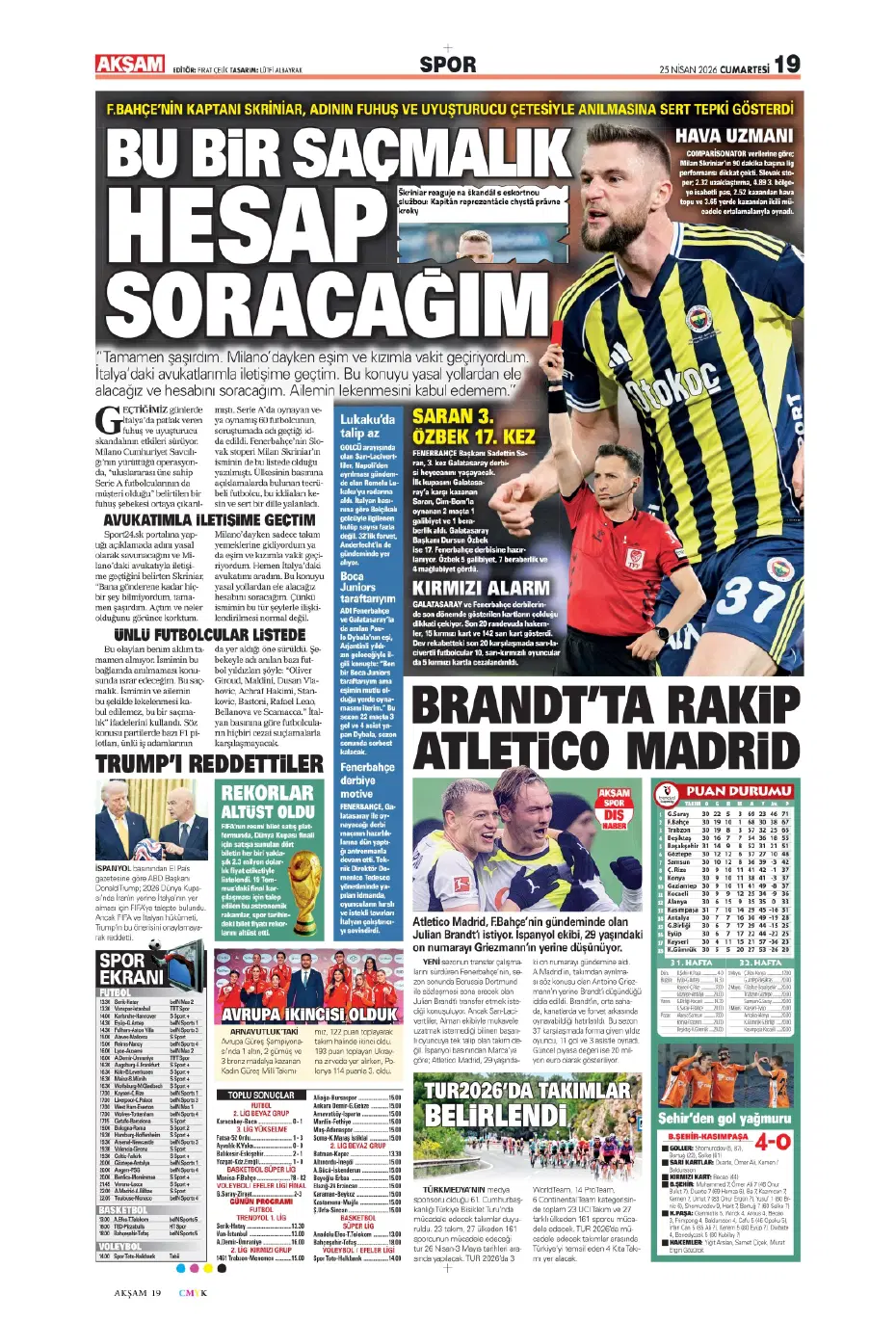"Orkun Kökçü için 60 milyon euroyu gözden çıkardılar" | Sporun manşetleri - 26
