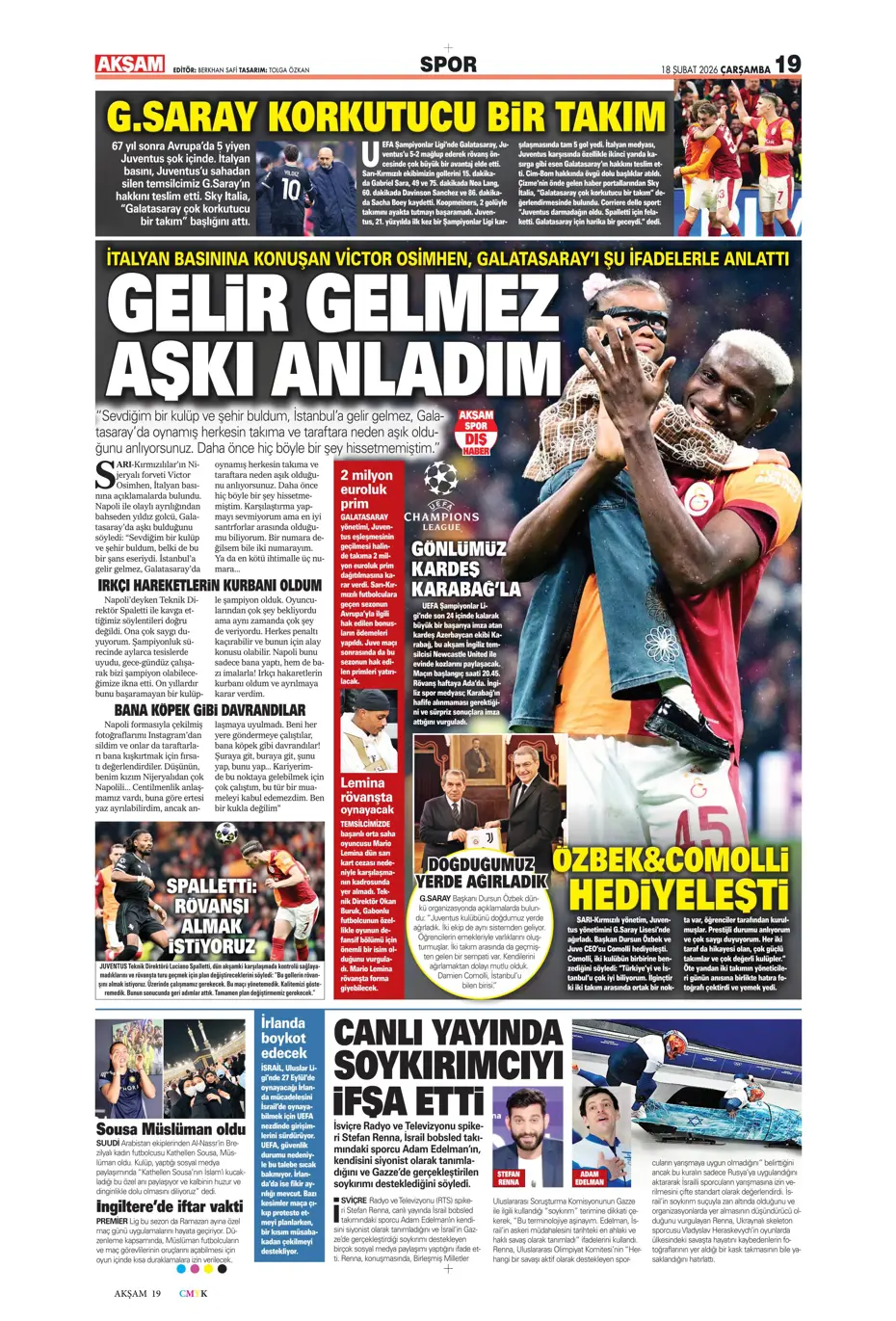 "Aslan Juve'yi perişan etti" | Sporun manşetleri - 33