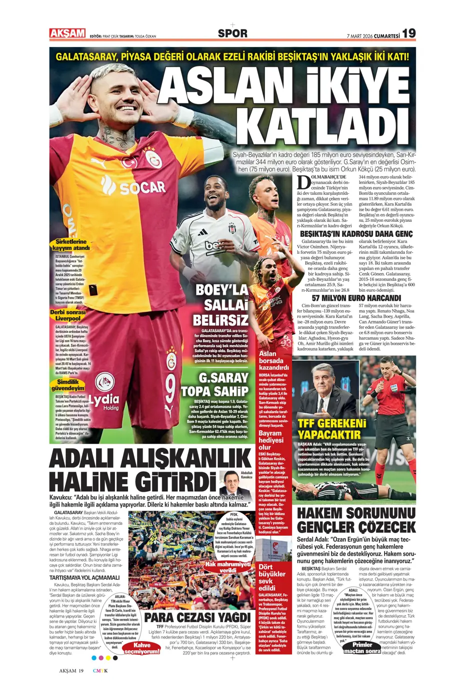 "Tedesco'ya Alman ve İtalyan markajı" | Sporun manşetleri - 37