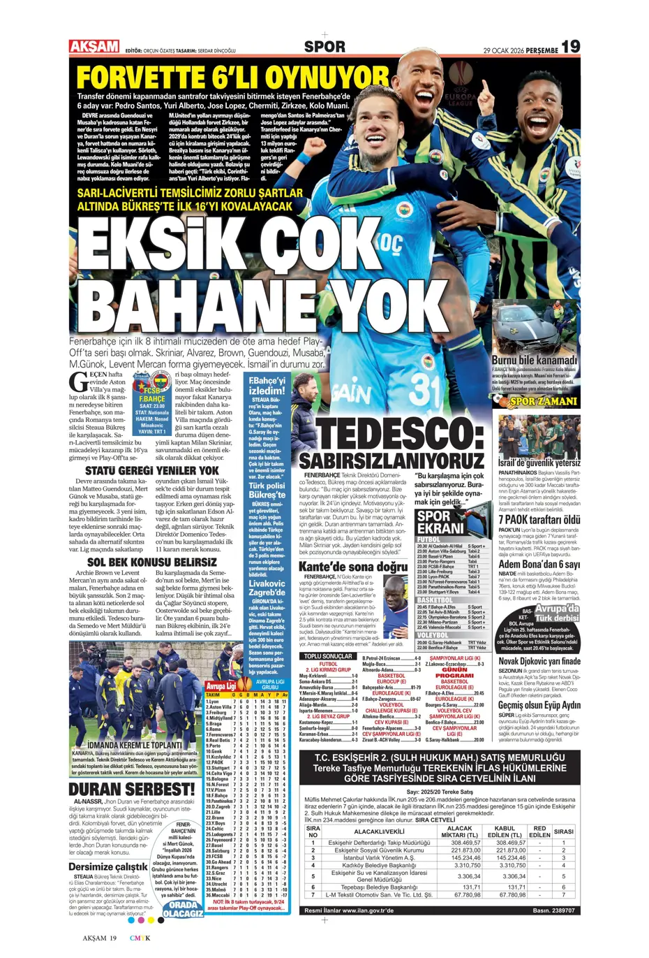 "Galatasaray'dan Şampiyonlar Ligi maçı sonrası transfer: İş bitirildi" | Sporun manşetleri - 22 "Galatasaray'dan Şampiyonlar Ligi maçı sonrası transfer: İş bitirildi" | Sporun manşetleri - 22