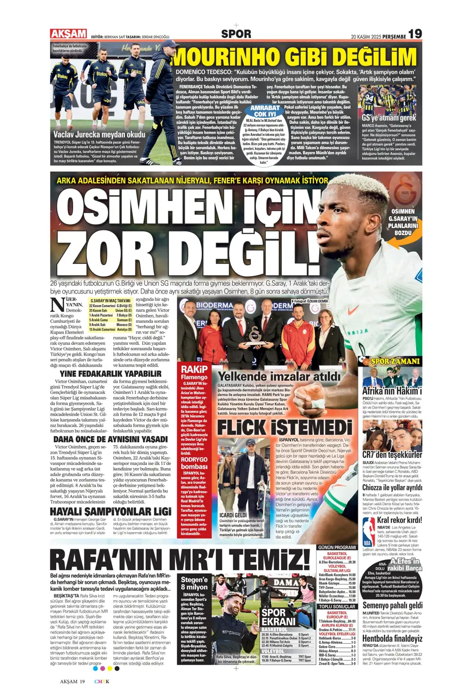 "Leao bombası" | Sporun manşetleri - 28