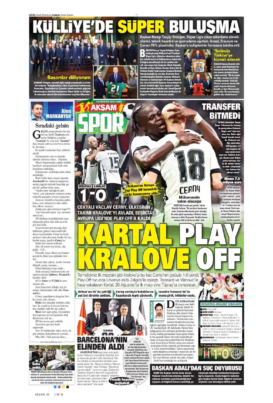 Orkun Kökçü'nün kankası Beşiktaş'a geliyor | Sporun manşetleri - 20