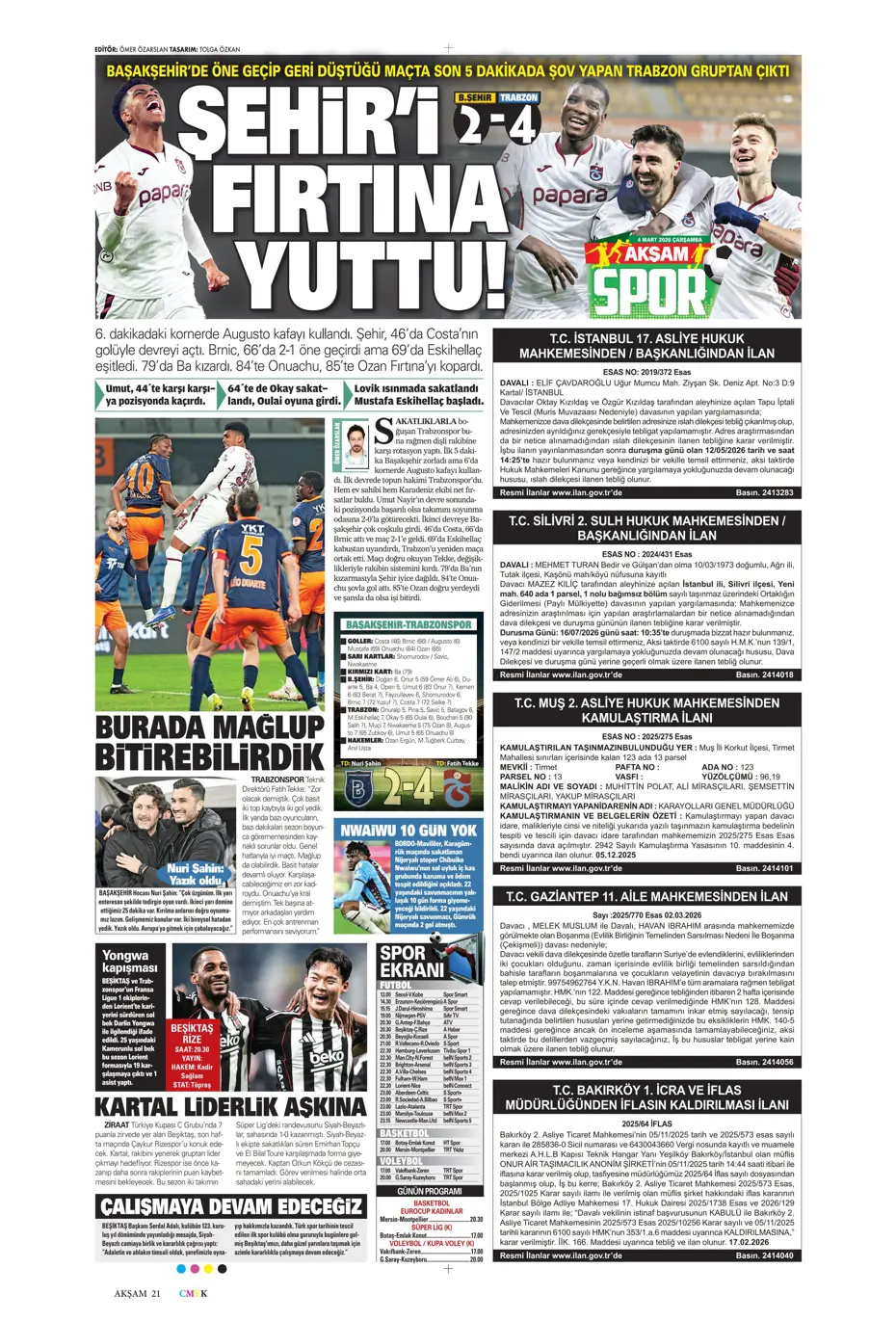 "Anlaşma tamam, sezon sonunda Fenerbahçe'den ayrılıyor" | Sporun manşetleri - 21 "Anlaşma tamam, sezon sonunda Fenerbahçe'den ayrılıyor" | Sporun manşetleri - 21