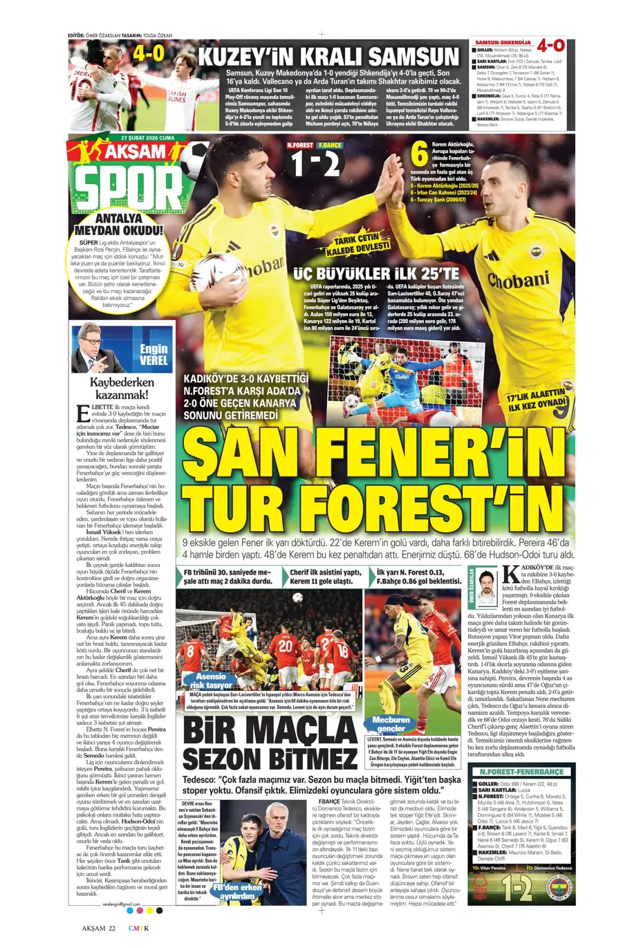 "Osimhen için müthiş iddia!" | Sporun manşetleri - 39 "Osimhen için müthiş iddia!" | Sporun manşetleri - 39