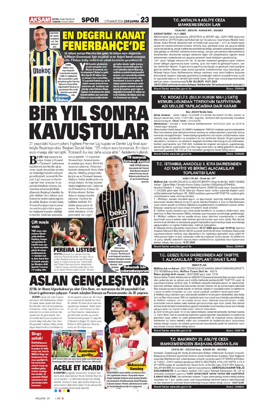 "Sıra geldi Rashford'a" | Sporun manşetleri - 9