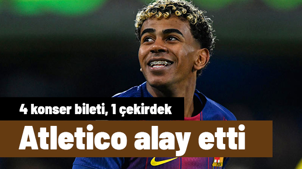 Atletico Madrid'den alay dolu Barcelona göndermesi: 4 konser bileti, 1 paket çekirdek teklifi