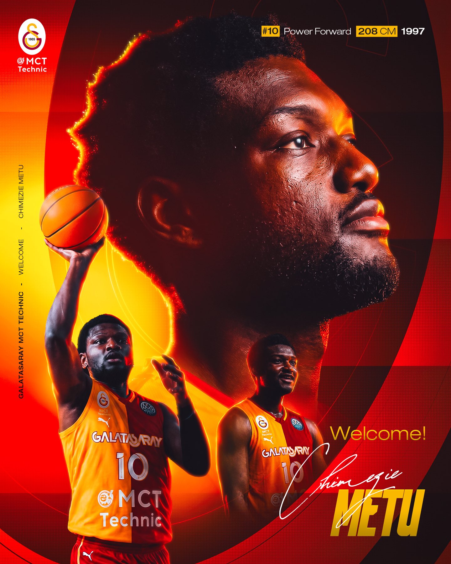 Galatasaray MCT Technic'e Nijeryalı uzun forvet