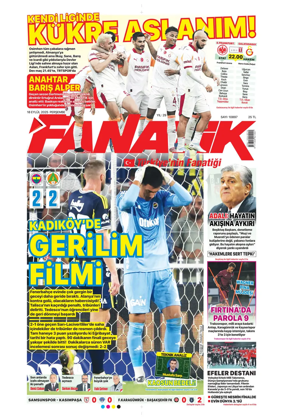"Fenerbahçe 'Can' evinden vuruldu" | Sporun manşetleri - 23
