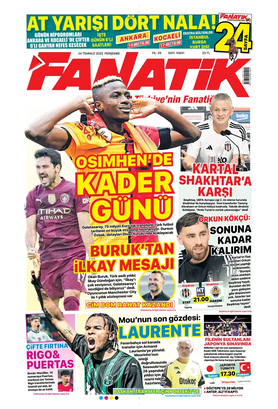 "Enzo Millot Aslan oluyor" | Sporun manşetleri - 38