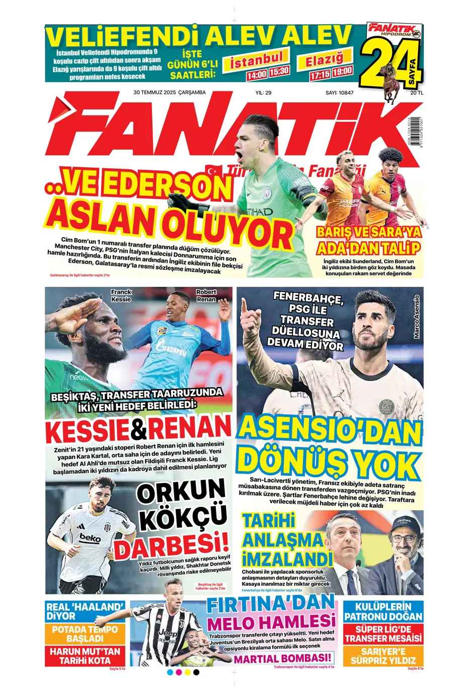 "Beşiktaş'ta Sergen Yalçın ve Mancini bombası" | Sporun manşetleri - 29