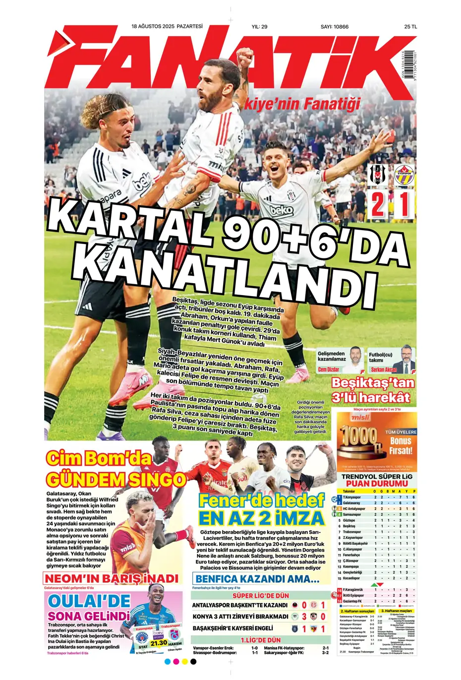 "Galatasaray'dan Antony bombası" | Sporun manşetleri - 34