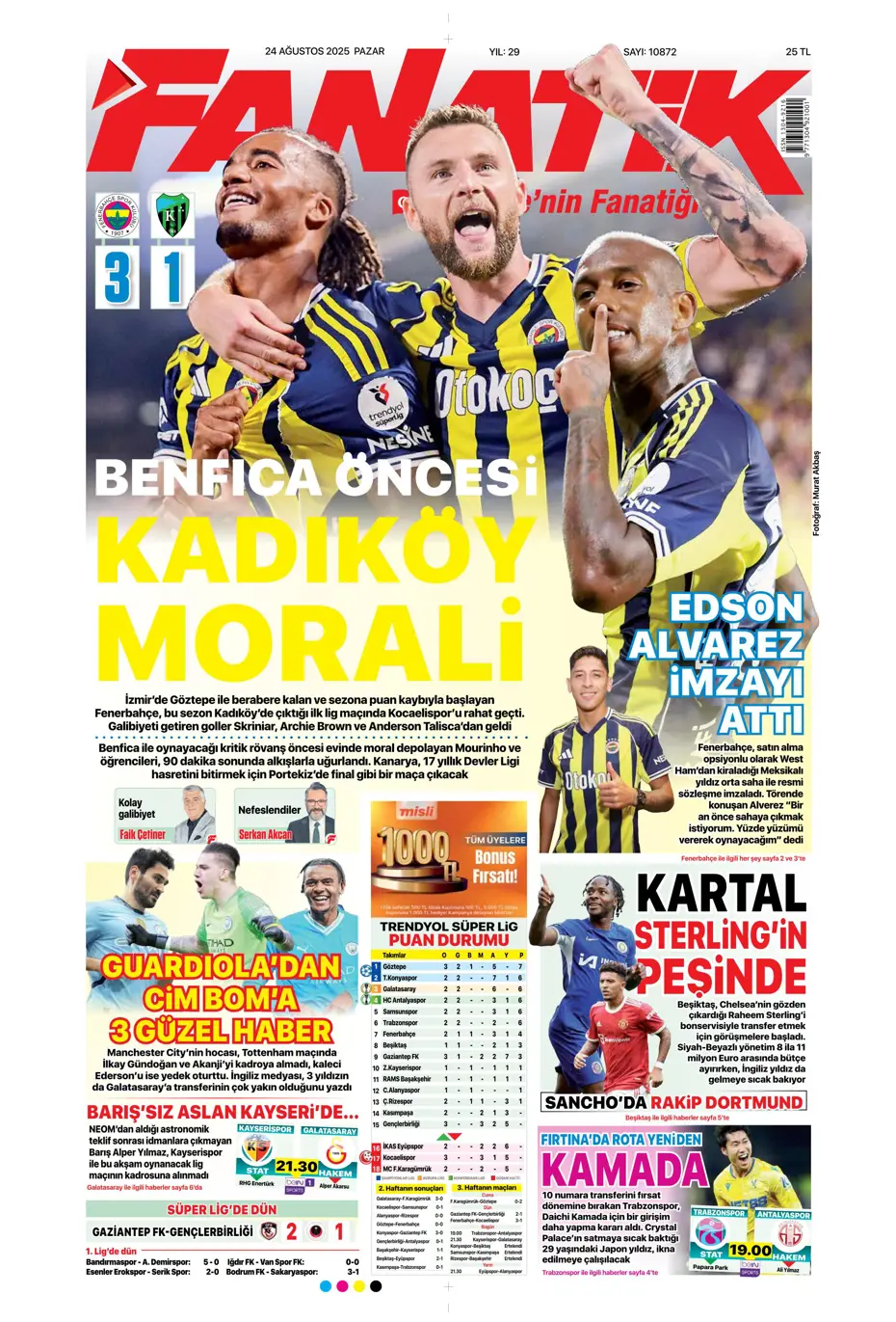 "Galatasaray'a üçlü piyango" | Sporun manşetleri - 43