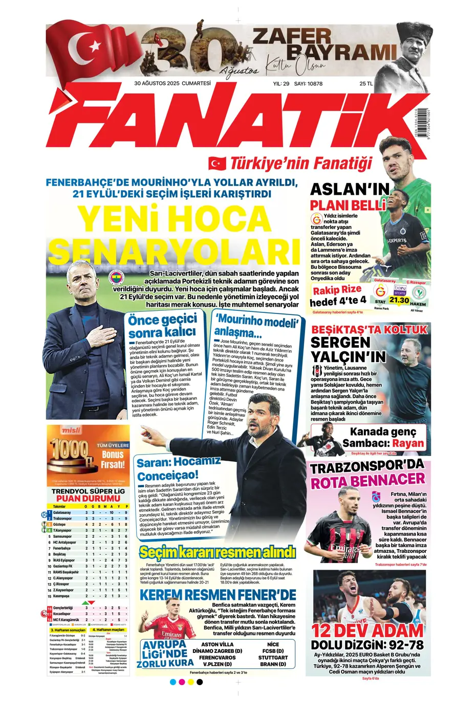 "Jose Mourinho'nun yerine 4 aday" | Sporun manşetleri - 31