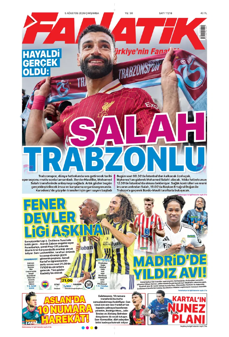 Salah sonrası Trabzonspor'un yeni bombası Süper Lig'den | Sporun manşetleri - 25