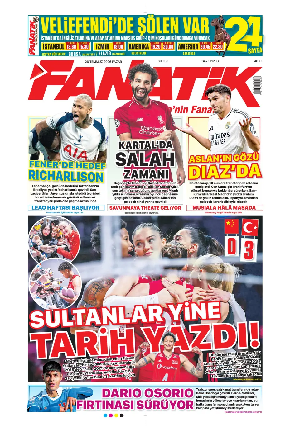 "Darwin Nunez geliyor" | Sporun manşetleri - 27
