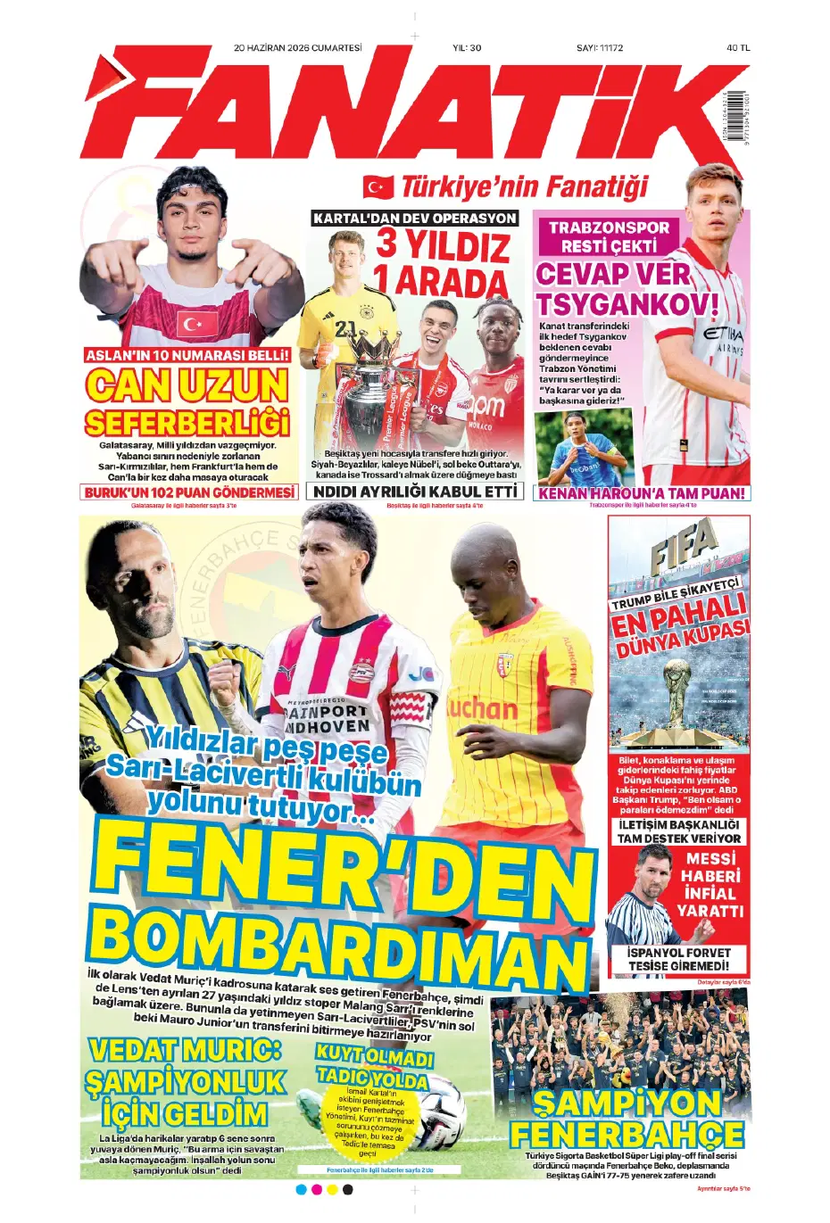 Ve Fenerbahçe için İstanbul'da! Fransız yıldızı Oğuz Çetin izledi, İsmail Kartal onayladı | Sporun manşetleri - 24