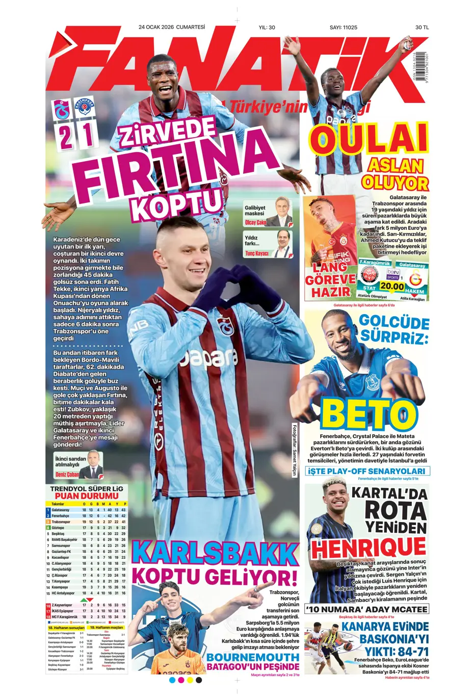 "Yaser Asprilla, Galatasaray'da" | Sporun manşetleri - 35