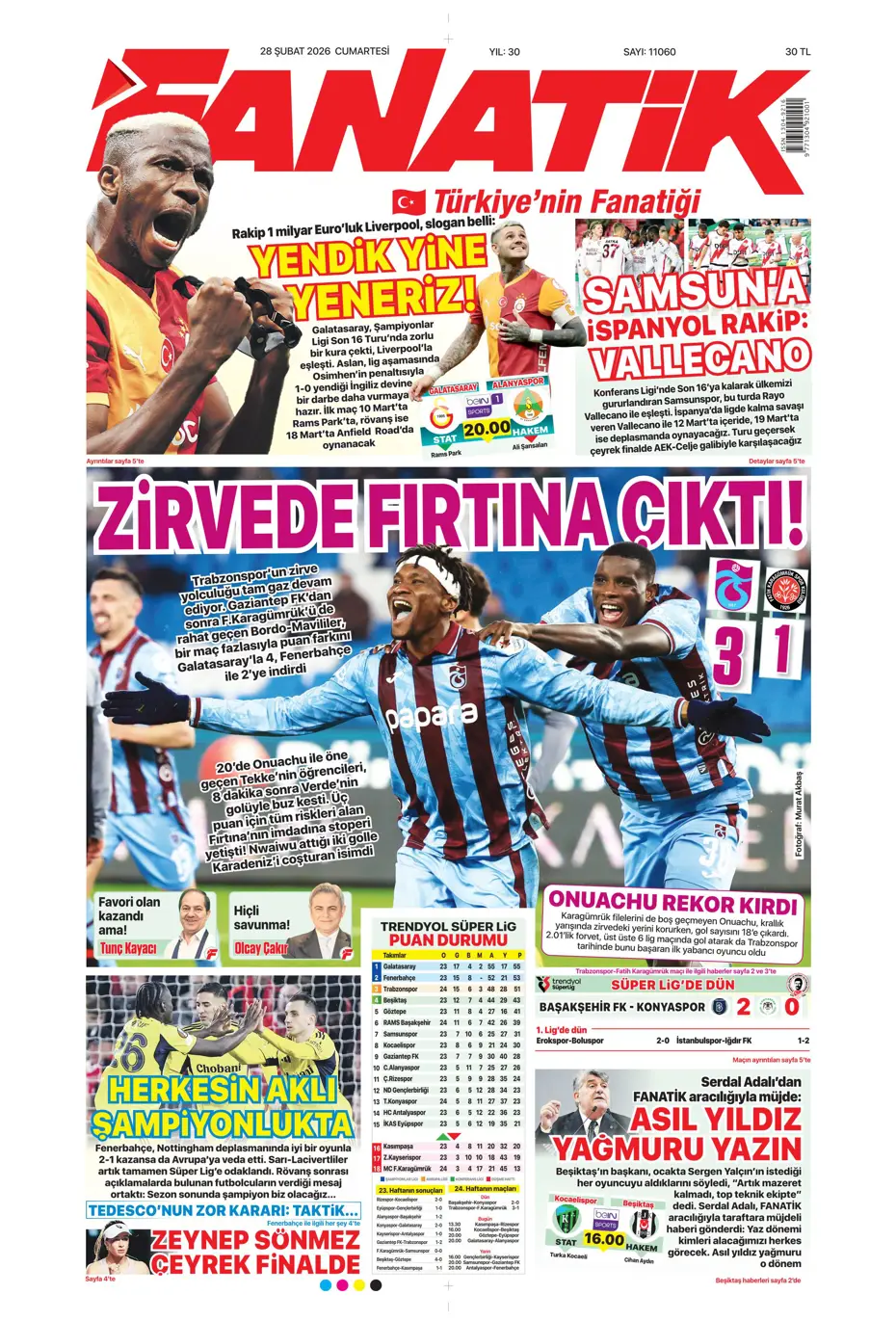 "İsmail Yüksek'e İngiliz takibi" | Sporun manşetleri - 40