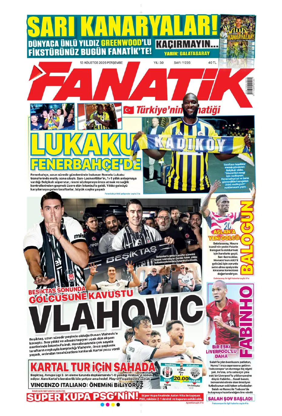 Yüksel Yıldırım, Fenerbahçe'den flaş bir transfer yapıyor | Sporun manşetleri - 23 Yüksel Yıldırım, Fenerbahçe'den flaş bir transfer yapıyor | Sporun manşetleri - 23
