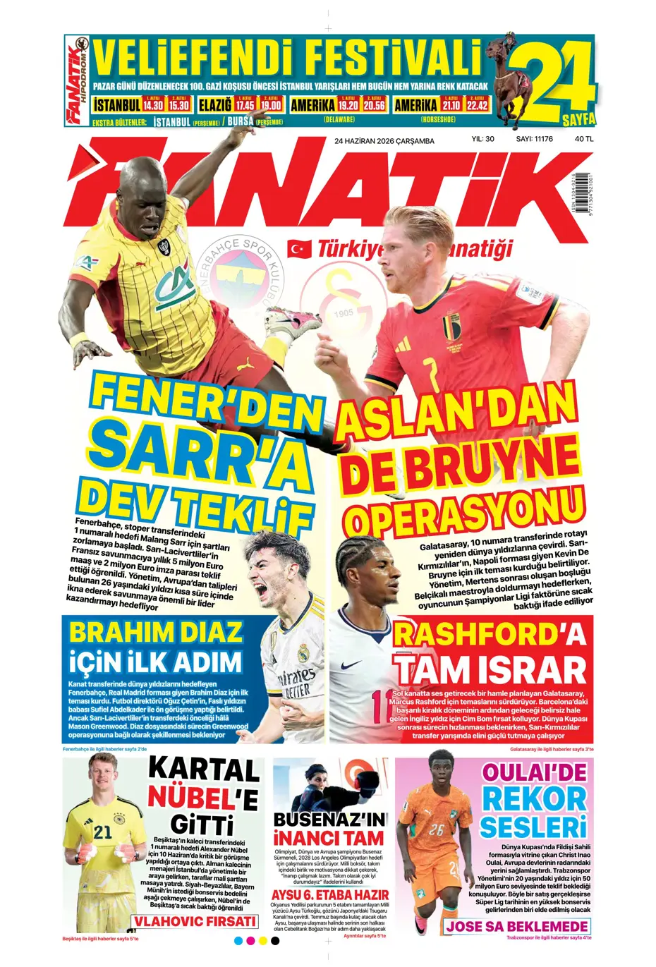 Shomurodov'a karşılık 3 isim! Fenerbahçe'den yılın takası | Sporun manşetleri - 25