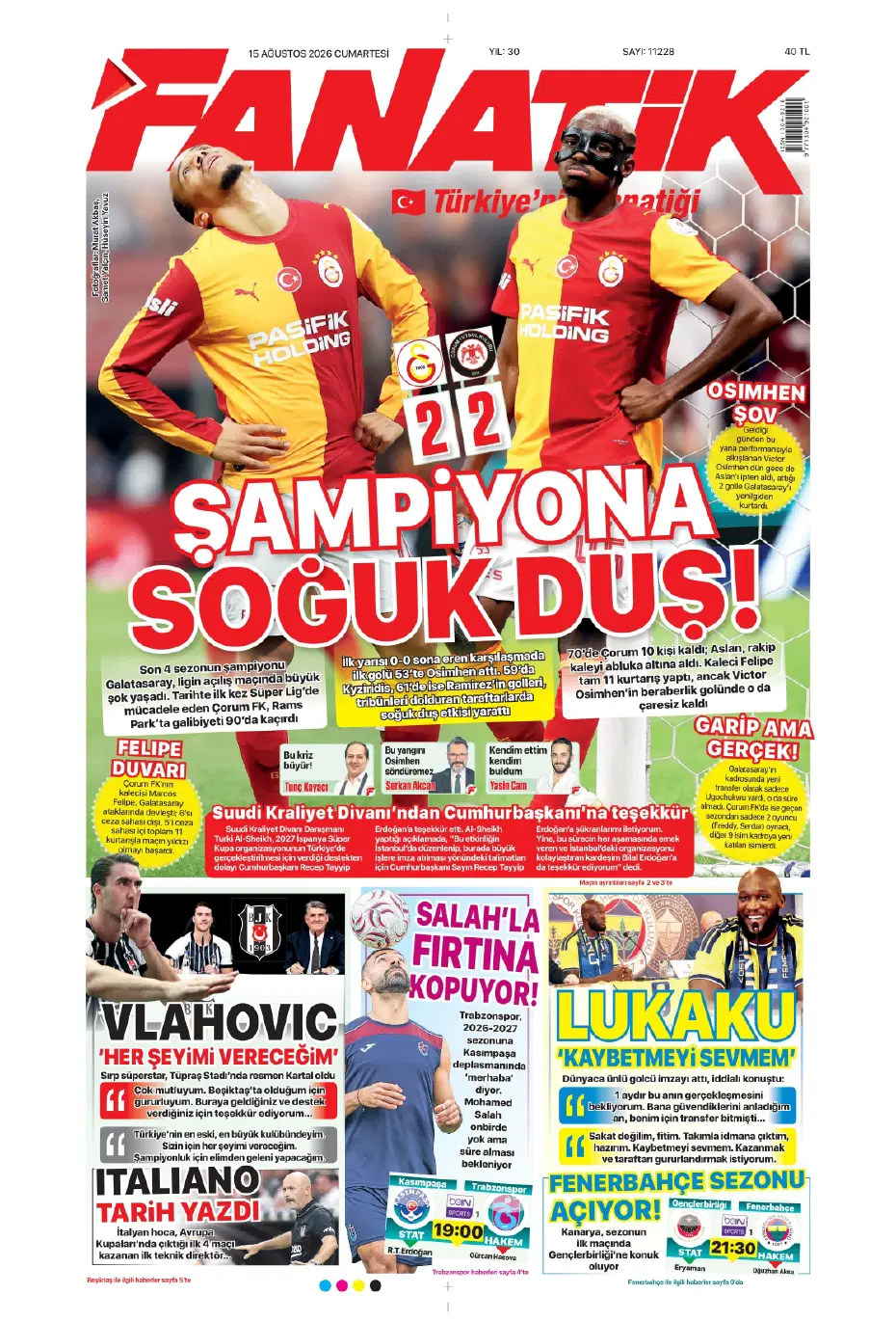 "Darwin Nunez geliyor" | Sporun manşetleri - 31 "Darwin Nunez geliyor" | Sporun manşetleri - 31
