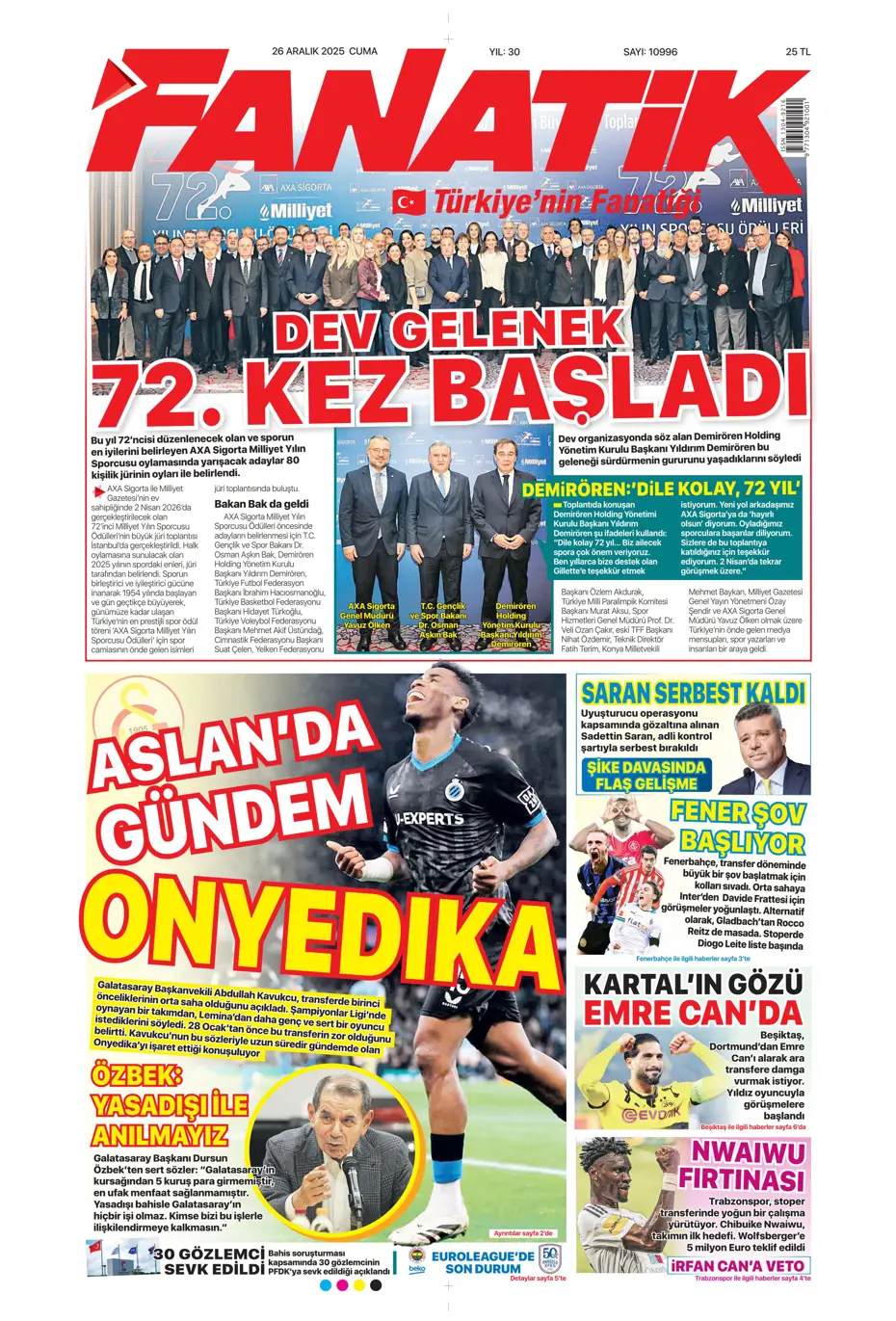 "Kerem Aktürkoğlu'na beklenmedik talip çıktı" | Sporun manşetleri - 36