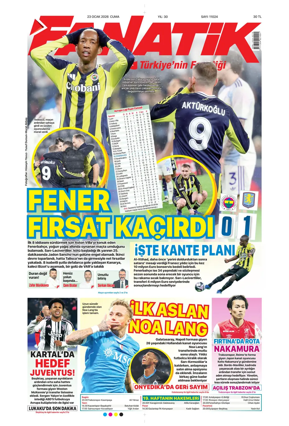 "Fenerbahçe'de En-Nesyri'nin yerine gelecek golcü belli" | Sporun manşetleri - 39 "Fenerbahçe'de En-Nesyri'nin yerine gelecek golcü belli" | Sporun manşetleri - 39
