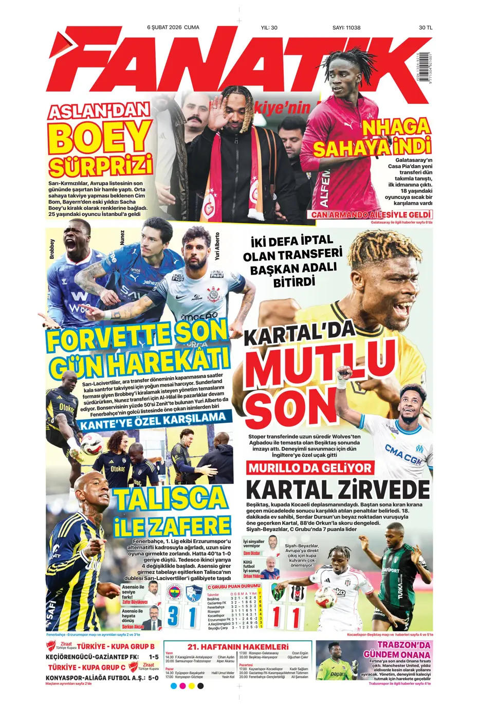 "Transferin son günü Aral Şimşir bombası" | Sporun manşetleri - 35 "Transferin son günü Aral Şimşir bombası" | Sporun manşetleri - 35