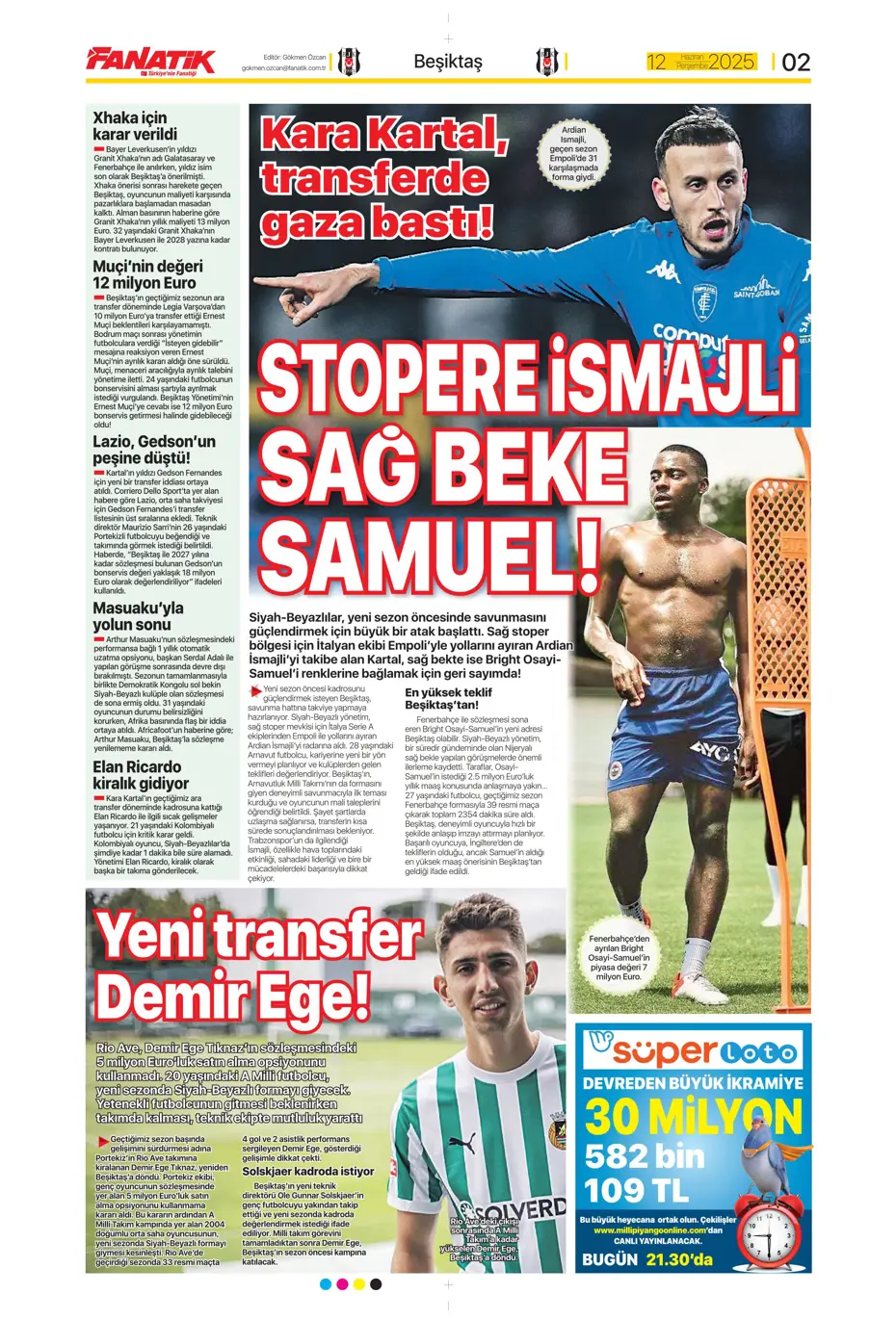 "Osimhen'in yerine En-Nesyri" | Sporun manşetleri - 30