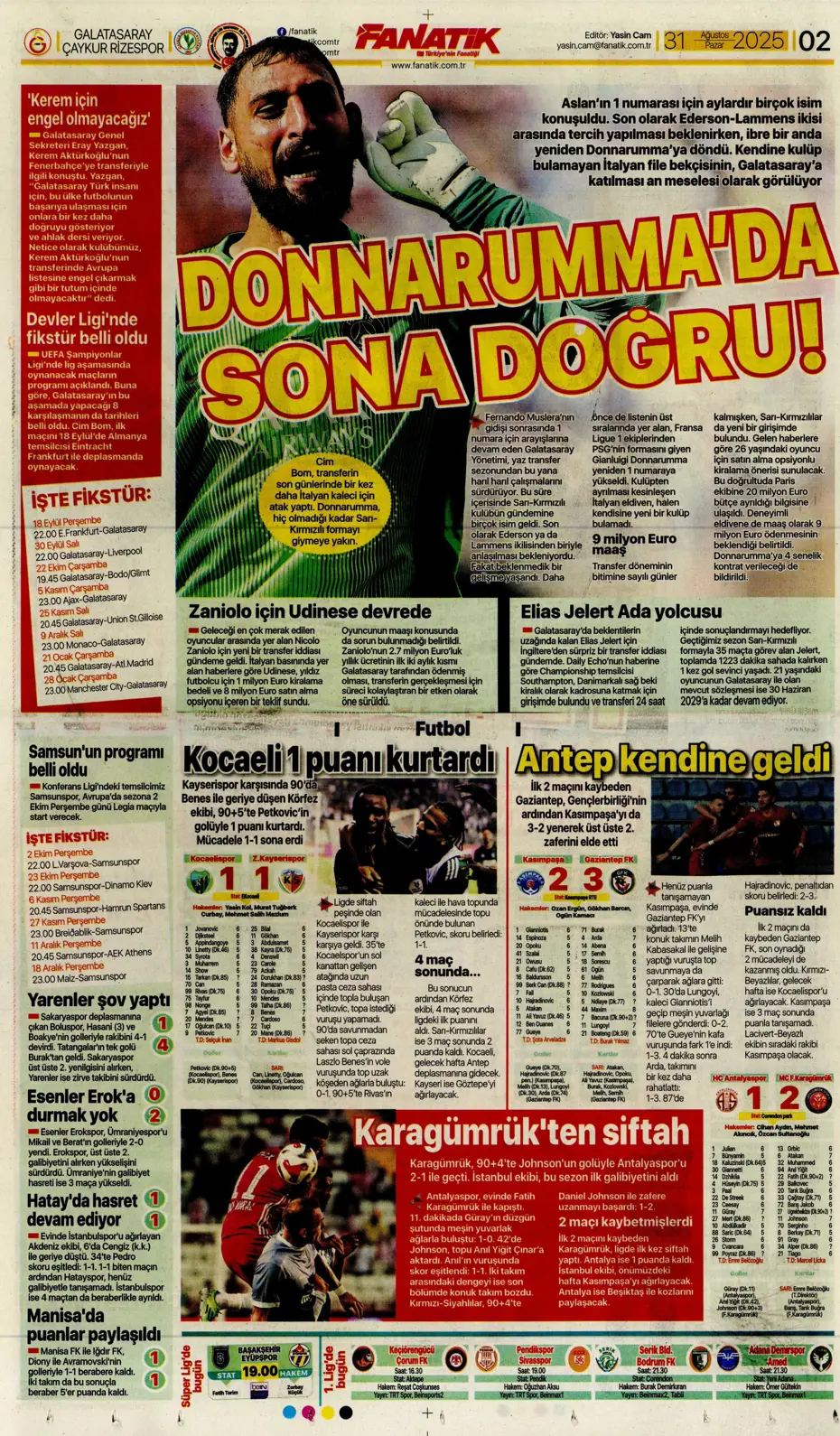 "Roger Schmidt'ten Fenerbahçe kararı" | Sporun manşetleri - 36